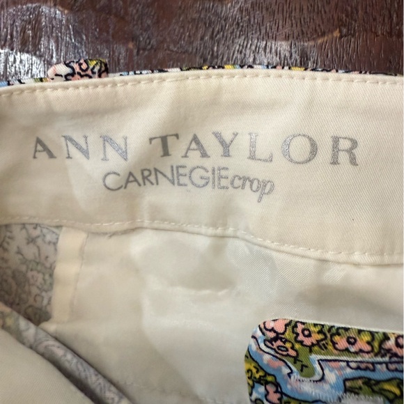 Ann Taylor Carnegie Crop Capris in Multicolor Paisley Pattern - Picture 2 of 13